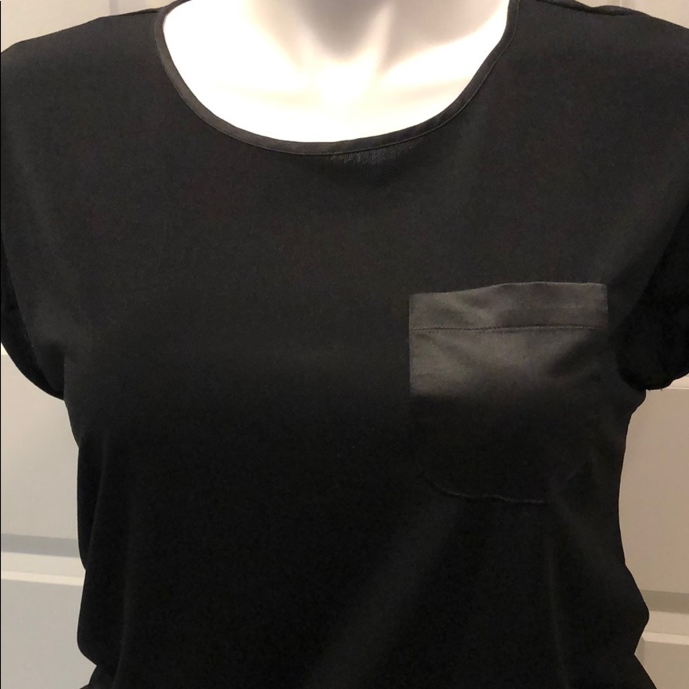 Catherine Malandrino Black Top NWOT sz L